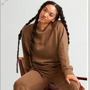 Richer Poorer Brown (Cub) Recycled Fleece Sweatshirt